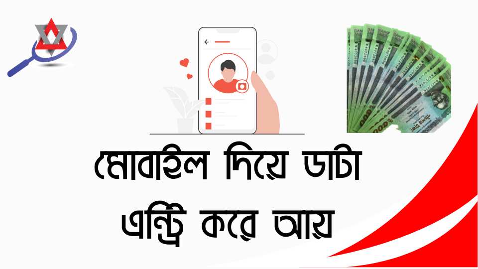 মোবাইল দিয়ে ডাটা এন্ট্রি করে আয়