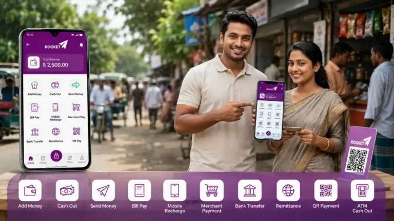 এক অ্যাকাউন্টেই নানা সেবা, রকেট মোবাইল ব্যাংকিংয়ের সুবিধা জানুন