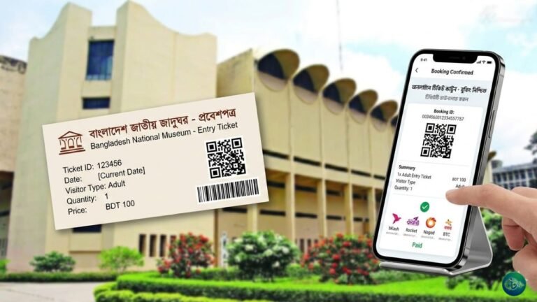 অনলাইনে জাতীয় জাদুঘরের টিকিট কাটার নিয়ম(আপডেট)