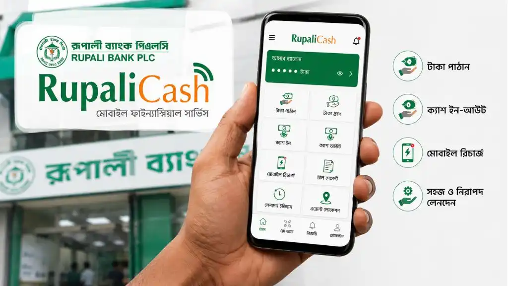 রূপালী ব্যাংকের RupaliCash: মোবাইলেই মিলবে আধুনিক ব্যাংকিং সেবা