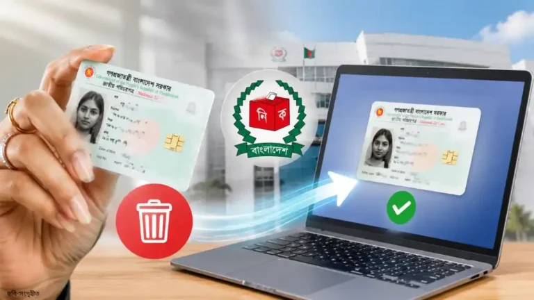 এনআইডি হারালেই অনলাইনে পাবেন নতুন কার্ড থানায় জিডির ঝামেলা শেষ