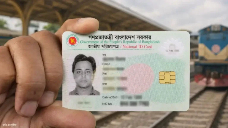ট্রেনে ভ্রমণে এখন এনআইডি কার্ড বাধ্যতামূলক (নতুন নির্দেশনা)
