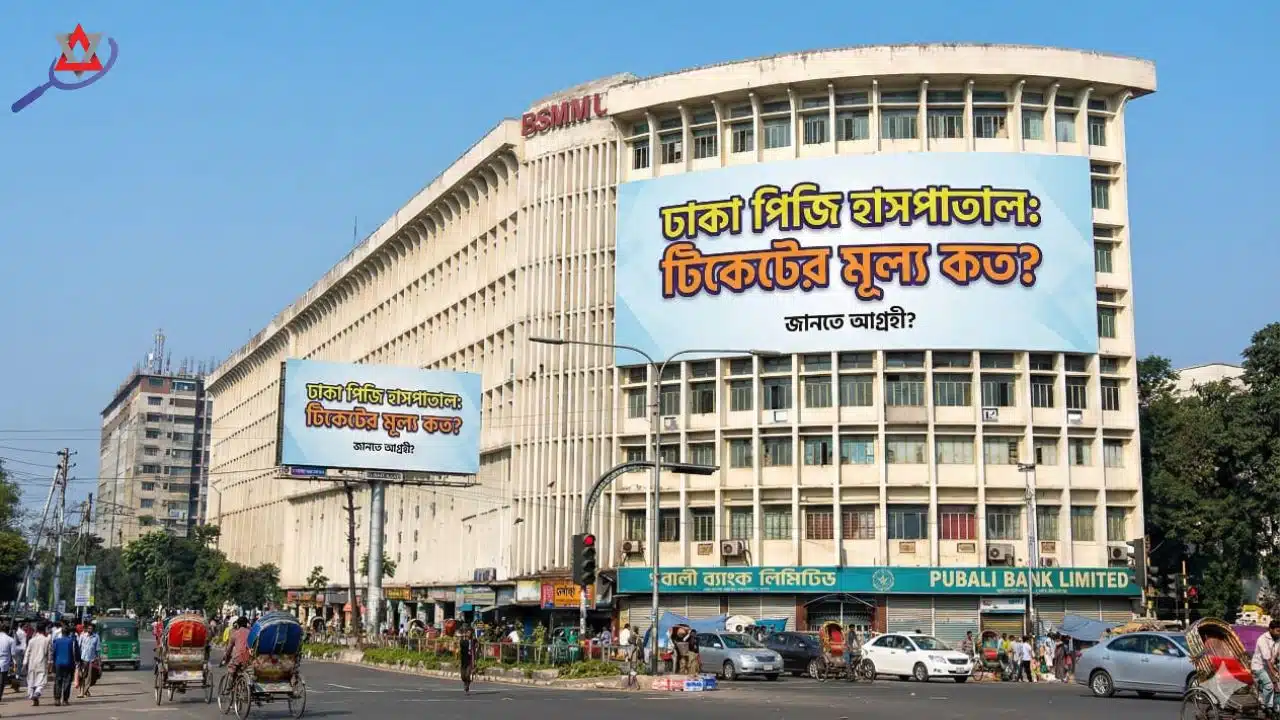 ঢাকা পিজি হাসপাতাল টিকেটের মূল্য কত?