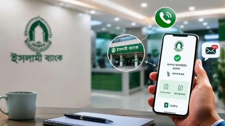 ব্যাংকে না গিয়েই জানুন ইসলামী ব্যাংক অ্যাকাউন্টের ব্যালেন্স! মিসড কল, CellFin ও SMS-এর সহজ নিয়ম