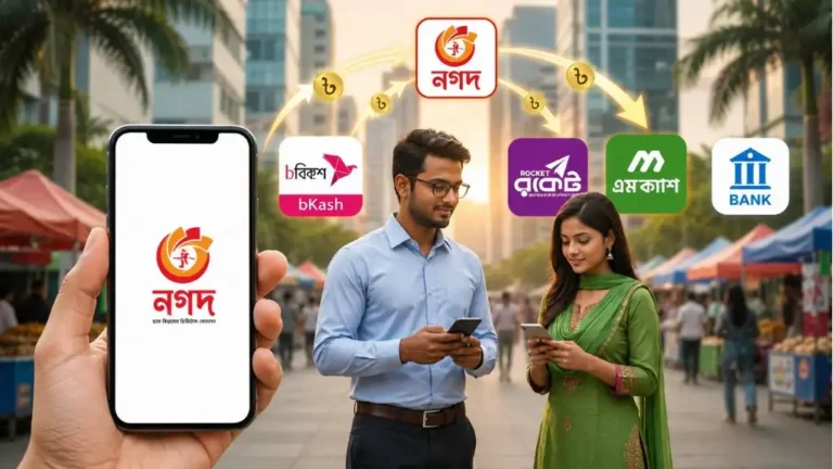 নগদে আন্তলেনদেন চালু, এক অ্যাপেই ব্যাংক ও অন্যান্য মোবাইল ব্যাংকিংয়ে টাকা ট্রান্সফার