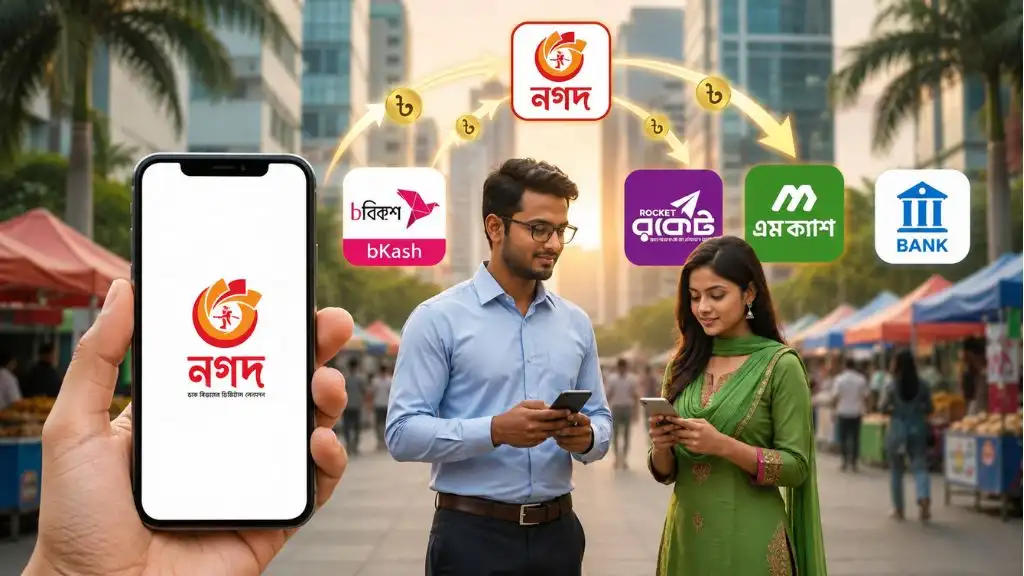 নগদে আন্তলেনদেন চালু, এক অ্যাপেই ব্যাংক ও অন্যান্য মোবাইল ব্যাংকিংয়ে টাকা ট্রান্সফার