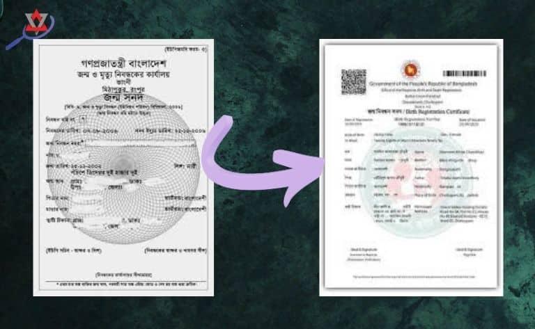 পুরাতন জন্ম সনদ ডিজিটাল করার নিয়ম (আপডেট)