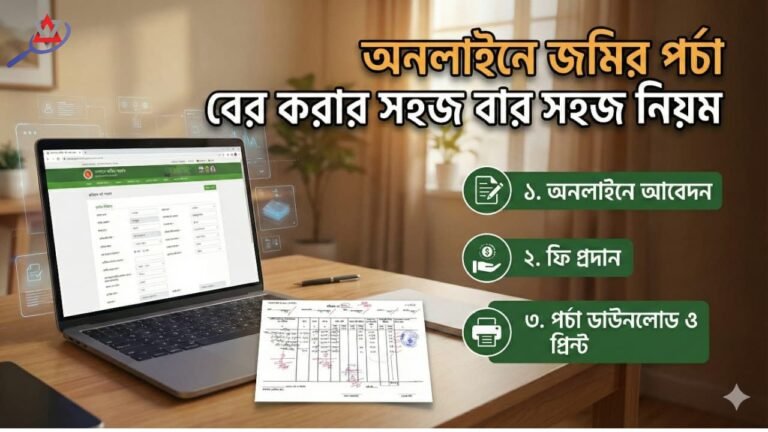 অনলাইনে জমির পর্চা সংগ্রহের নিয়ম ২০২৬ (আপডেট)