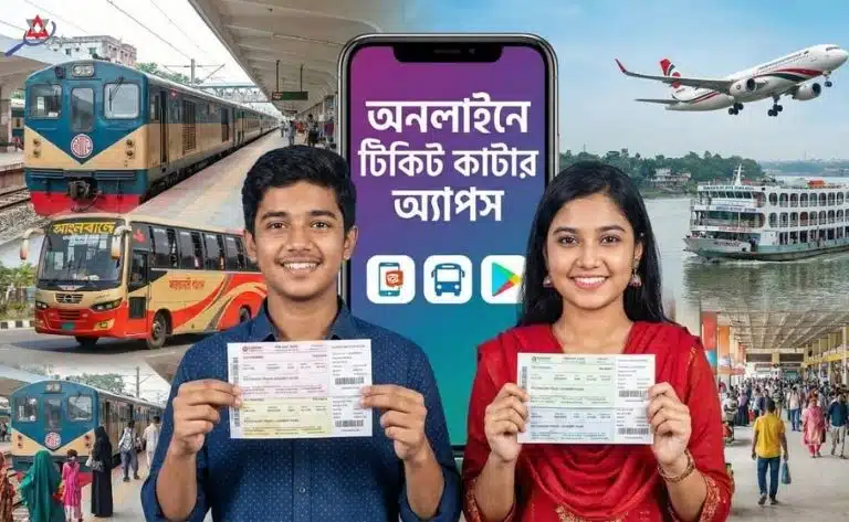 অনলাইনে টিকিট কাটার অ্যাপস