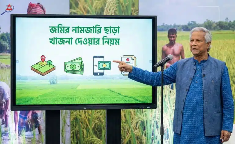 জমির নামজারি ছাড়া খাজনা দেওয়া