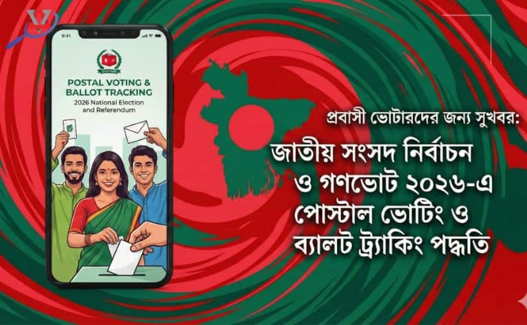 জাতীয় সংসদ নির্বাচন ও গণভোট ২০২৬-এ পোস্টাল ভোটিং ও ব্যালট ট্র্যাকিং নিয়ম(প্রবাসী)