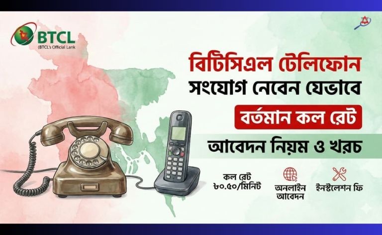 বিটিসিএল ল্যান্ডলাইন সংযোগ নেবেন যেভাবে