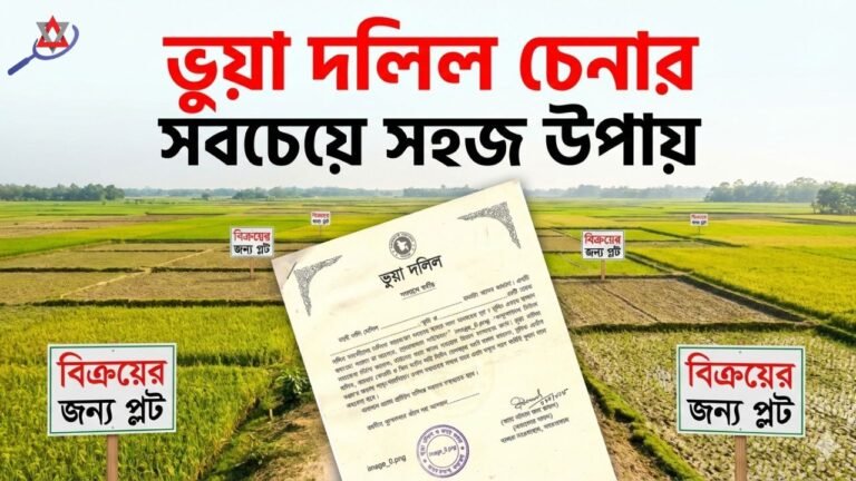 ভুয়া দলিল চেনার সহজ উপায় | জমি কেনার আগে যা অবশ্যই যাচাই করবেন