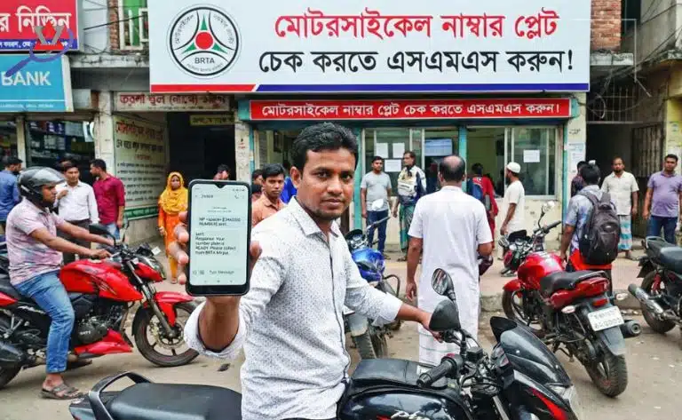 মোটরসাইকেলের নাম্বার প্লেট
