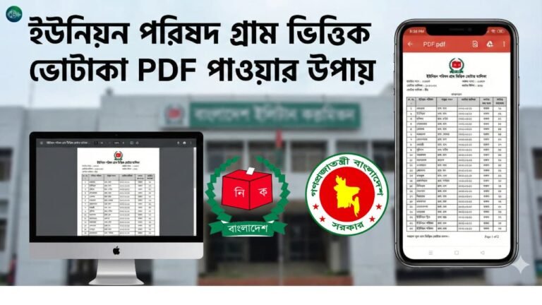 ইউনিয়ন পরিষদ গ্রাম ভিত্তিক ভোটার তালিকা pdf পাওয়া যায় কি না?