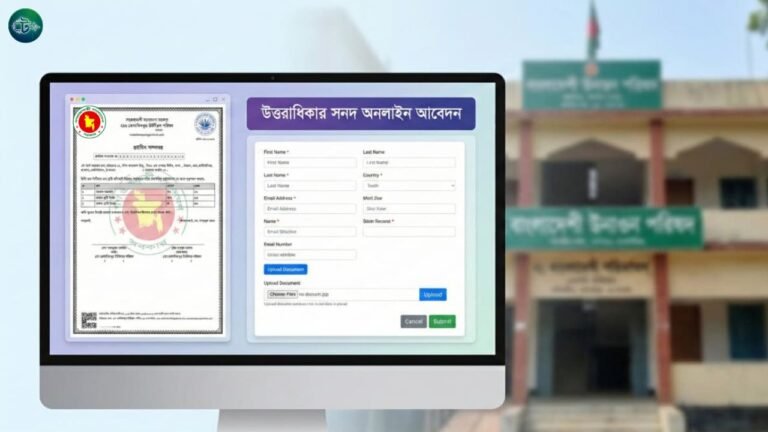 উত্তরাধিকার সনদ অনলাইন আবেদন করার নিয়ম(আপডেট)