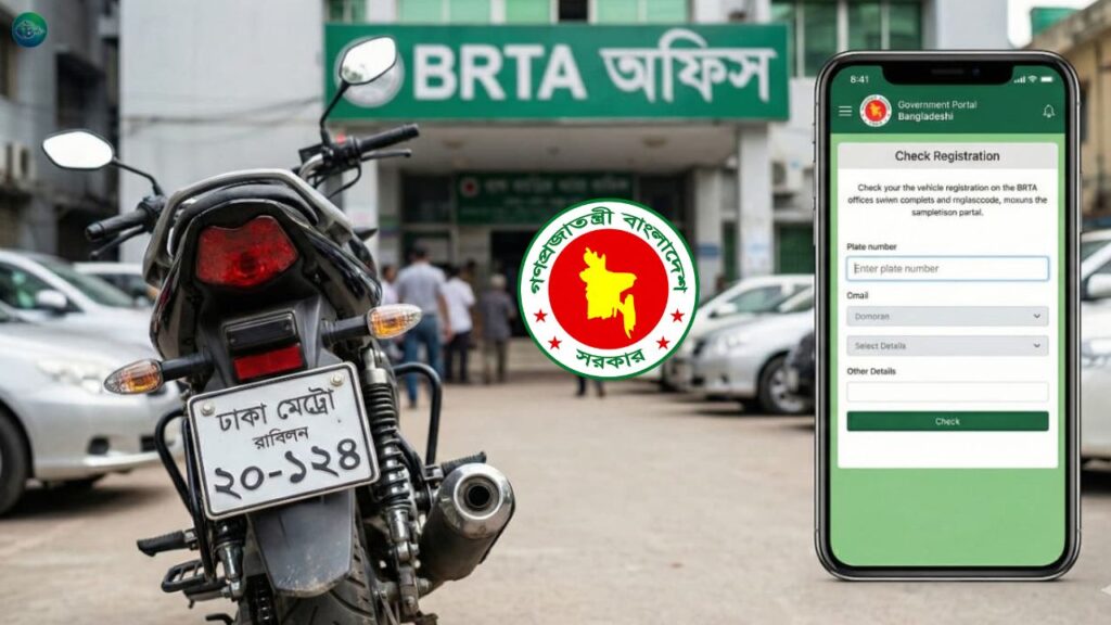গাড়ির নাম্বার প্লেট রেডি আছে কিনা অনলাইনে চেক করার নিয়ম(আপডেট)