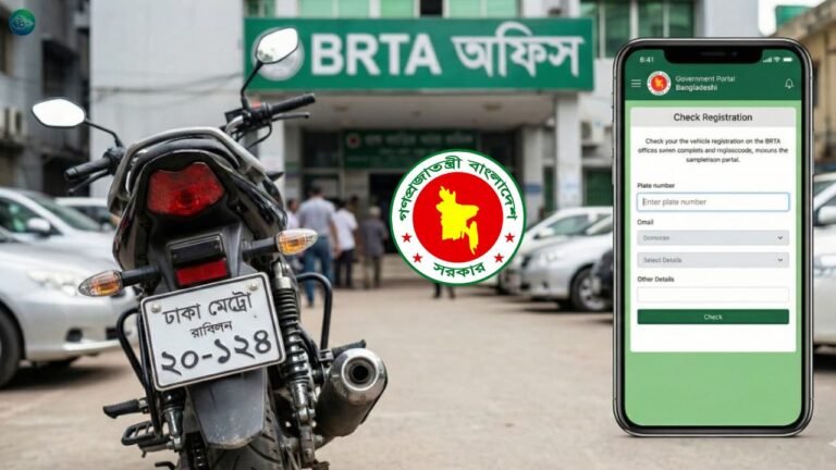 গাড়ির নাম্বার প্লেট রেডি আছে কিনা অনলাইনে চেক করার নিয়ম(আপডেট)