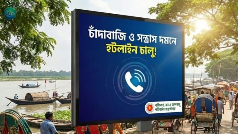 চাঁদাবাজি ও সন্ত্রাস দমনে হটলাইন চালু করেছেন পরিবেশমন্ত্রী