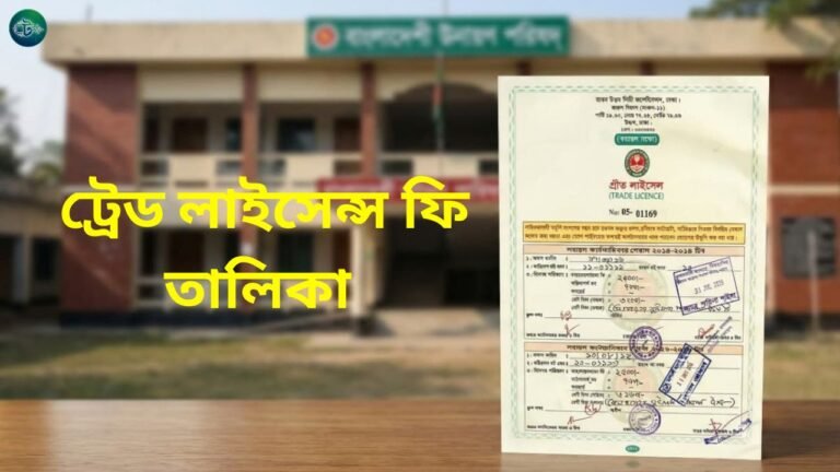 ট্রেড লাইসেন্স ফি তালিকা ২০২৬ (আপডেট)