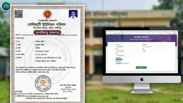 নাগরিকত্ব সনদ অনলাইন আবেদন করে পাওয়ার উপায়(আপডেট)