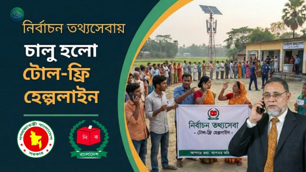নির্বাচন তথ্যসেবায় চালু হলো টোল-ফ্রি হেল্পলাইন