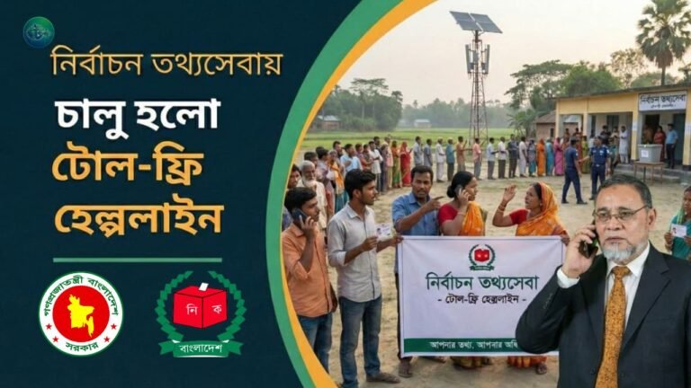 নির্বাচন তথ্যসেবায় চালু হলো টোল-ফ্রি হেল্পলাইন