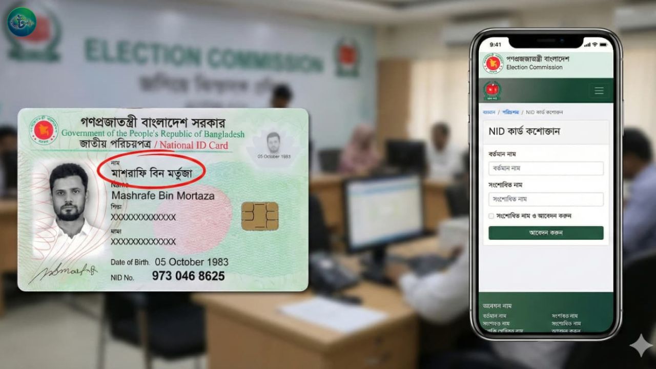 ভোটার আইডি কার্ড নাম সংশোধন আবেদন করার নিয়ম