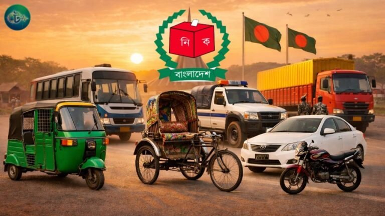 ভোটের দিন কোন যানবাহন চলবে না? ইসির নিষেধাজ্ঞা ও ছাড়ের সম্পূর্ণ তালিকা