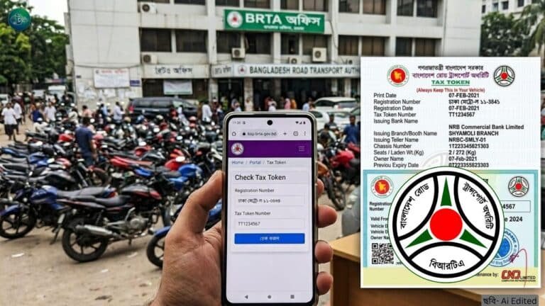 BRTA Tax Token Check Online করার সহজ নিয়ম জানুন