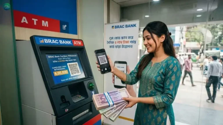 ডেবিট কার্ড ছাড়াই ব্র্যাক ব্যাংকের এটিএম থেকে টাকা তুলবেন যেভাবে
