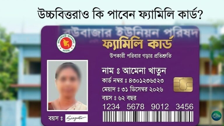 উচ্চবিত্তরাও কি পাবেন ফ্যামিলি কার্ড? জানাল সরকার