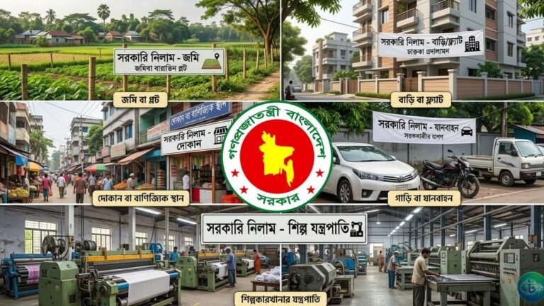 কম টাকায় সরকারি নিলামের সম্পত্তি কেনার নিয়ম ২০২৬