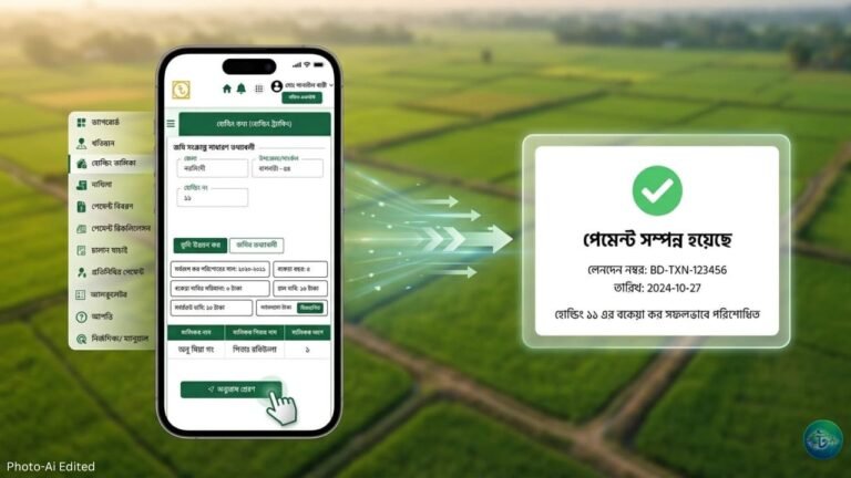 অনলাইনে অন্যের জমির খাজনা দেওয়ার সহজ নিয়ম,নাগরিক প্রোফাইল থেকেই পেমেন্ট