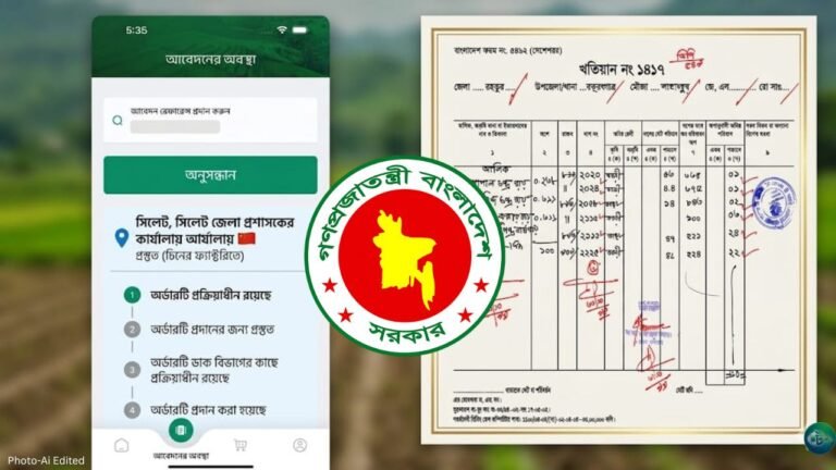 এখন ঘরে বসেই অনলাইনে জমির খতিয়ান বা পর্চা বের করুন