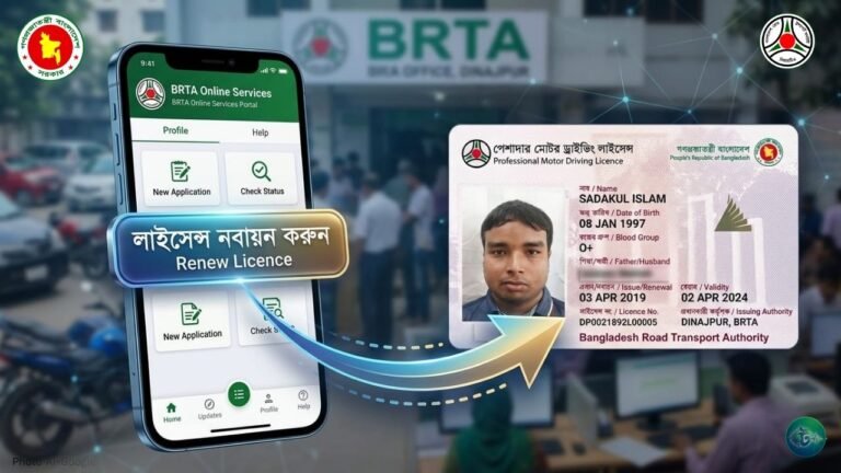 ঘরে বসেই ড্রাইভিং লাইসেন্স নবায়ন করার সহজ উপায়(আপডেট)
