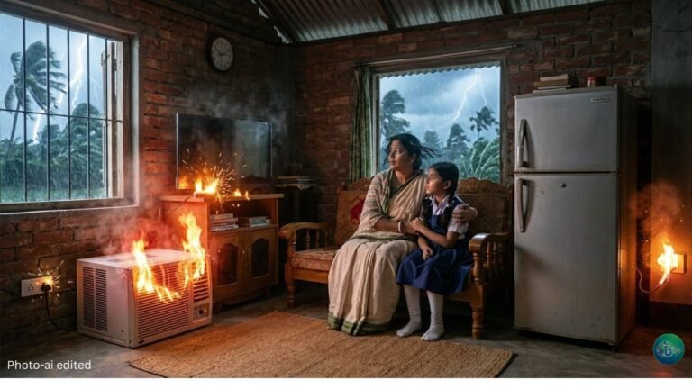 ঝড়ের সময় টিভি, এসি, ফ্রিজ চালু রাখলে কী ক্ষতি হয় জানুন