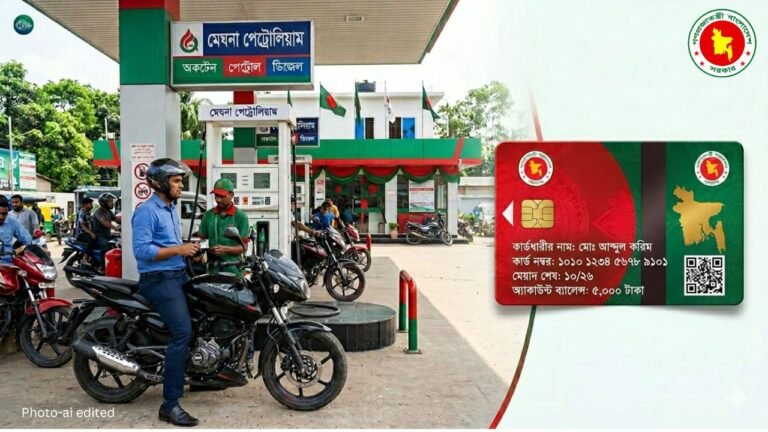 অনলাইনে ফুয়েল পাস কার্ড আবেদন, কিউআর কোড পাওয়া ও জ্বালানি নেওয়ার সম্পূর্ণ নিয়ম জানুন