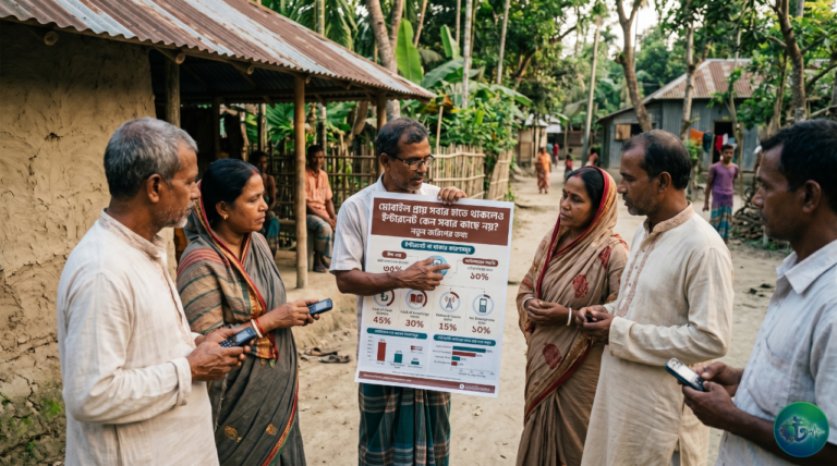 মোবাইল প্রায় সবার হাতে থাকলেও ইন্টারনেট কেন সবার কাছে নয় উঠে এলো নতুন জরিপের তথ্য