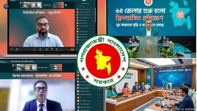 ৬৪ জেলায় শুরু ফ্রিল্যান্সিং প্রশিক্ষণ ৩ মাসে বদলে যাবে তরুণদের ক্যারিয়ার