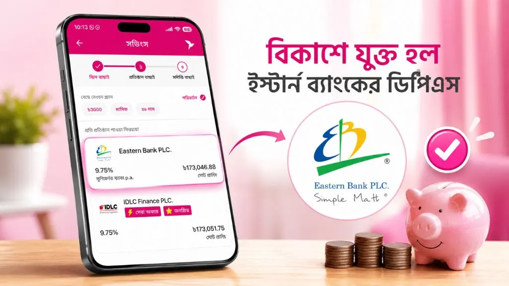 বিকাশে যুক্ত হলো ইস্টার্ন ব্যাংকের ডিপিএস, জানুন খোলার সহজ নিয়ম