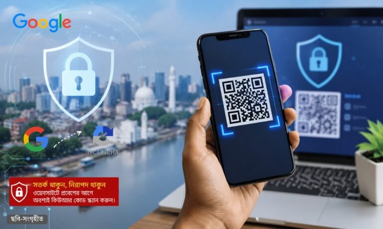 গুগলের নতুন নিয়ম: কিউআর কোড স্ক্যান ছাড়া খুলবে না ওয়েবসাইট