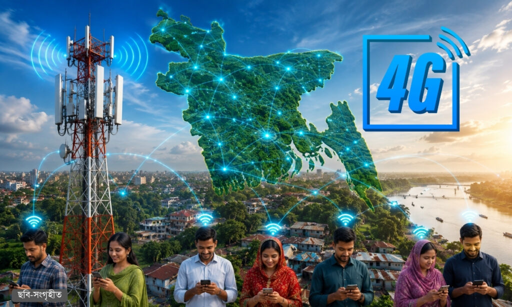 দেশের ৯৯ শতাংশ মানুষ এখন ফোর-জি নেটওয়ার্কে