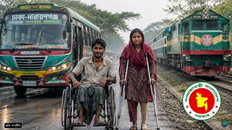 প্রতিবন্ধীদের জন্য ফ্রি বাস-ট্রেন ভ্রমণে কাজ করছে সরকার