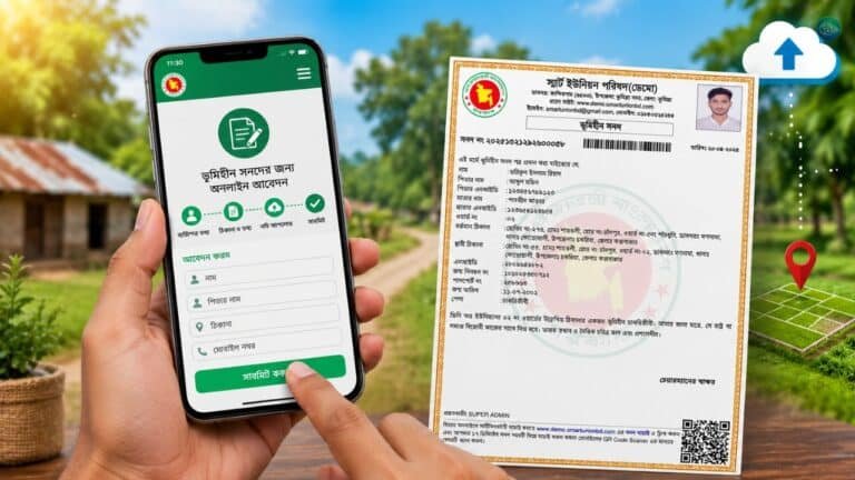 ভূমিহীন ও গৃহহীনদের জন্য অনলাইনে সনদ আবেদন শুরু, ঘরে বসেই মিলবে ডিজিটাল সেবা