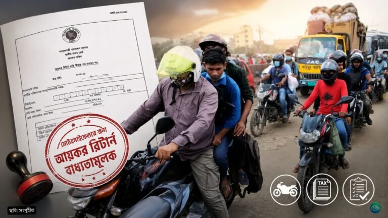 মোটরসাইকেলে বছরে ১০ হাজার টাকা পর্যন্ত নতুন কর আনছে সরকার