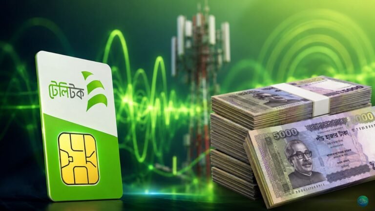 ৫৫০০ কোটি টাকা বকেয়া রেখেও নতুন ৭০০ MHz তরঙ্গ পাচ্ছে টেলিটক