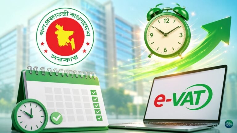 ই-ভ্যাট রিটার্ন দাখিলের সময় আবারও বাড়ালো এনবিআর