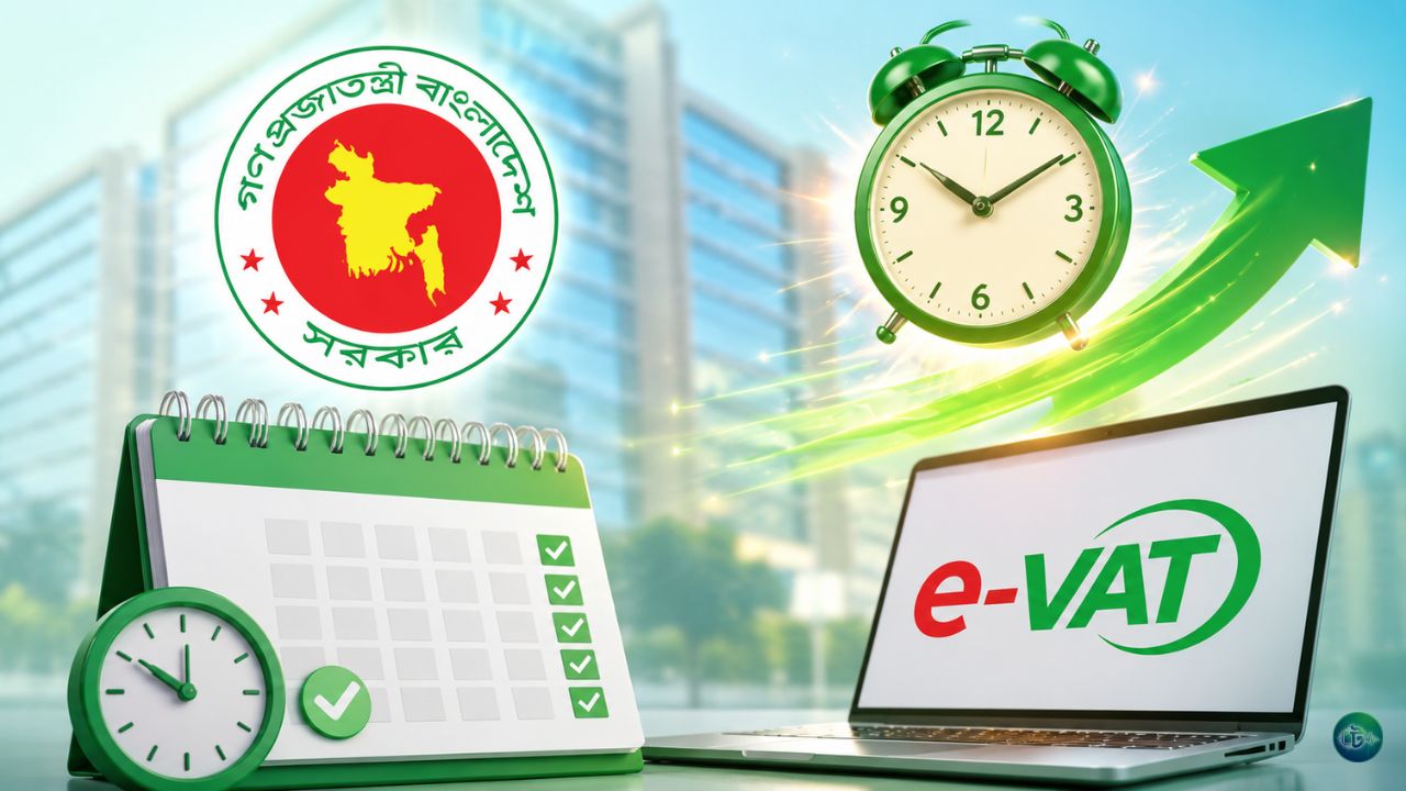 ই-ভ্যাট রিটার্ন দাখিলের সময় আবারও বাড়ালো এনবিআর
