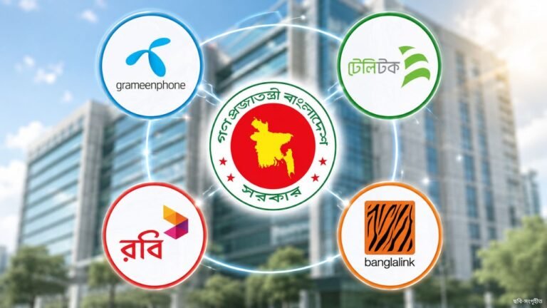 মোবাইল অপারেটরের কাছে সরকারের পাওনা ১৩ হাজার কোটি টাকা